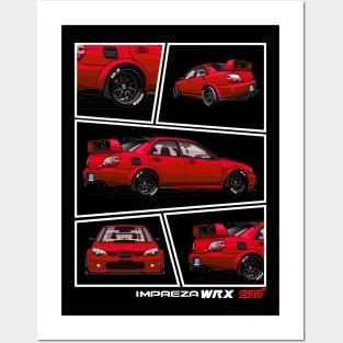 Subaru Impreza hawkeye WRX STI, JDM Posters and Art